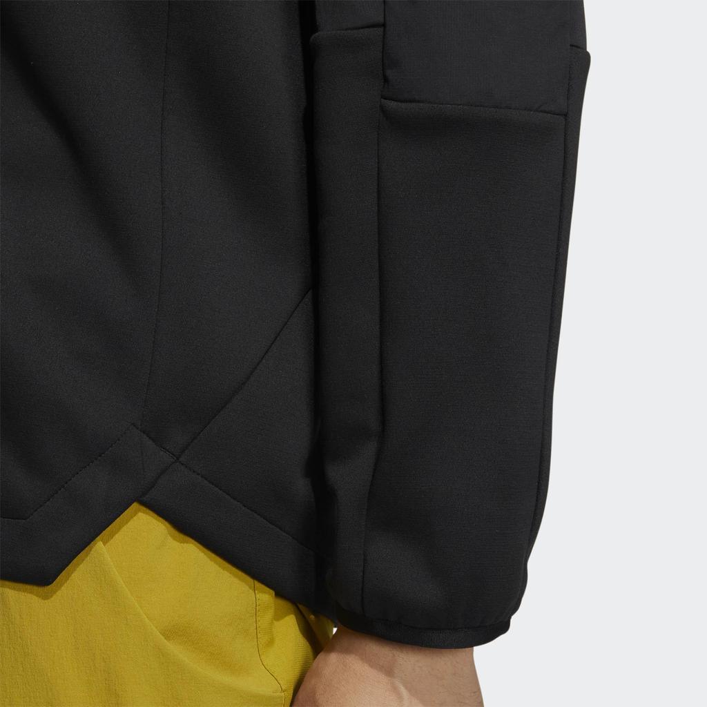 Adidas Letter Print Large Pocket Pullover Sweatshirt Men Sweatshirt Black HM9721