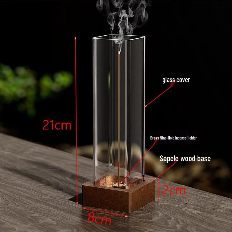 Sandalwood Incense Burner: Wooden Craft Christmas Gift for Indoors