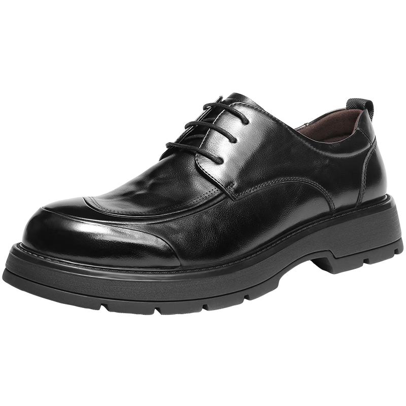 Belle Men s Thick-Soled Derby Leather Shoes 42