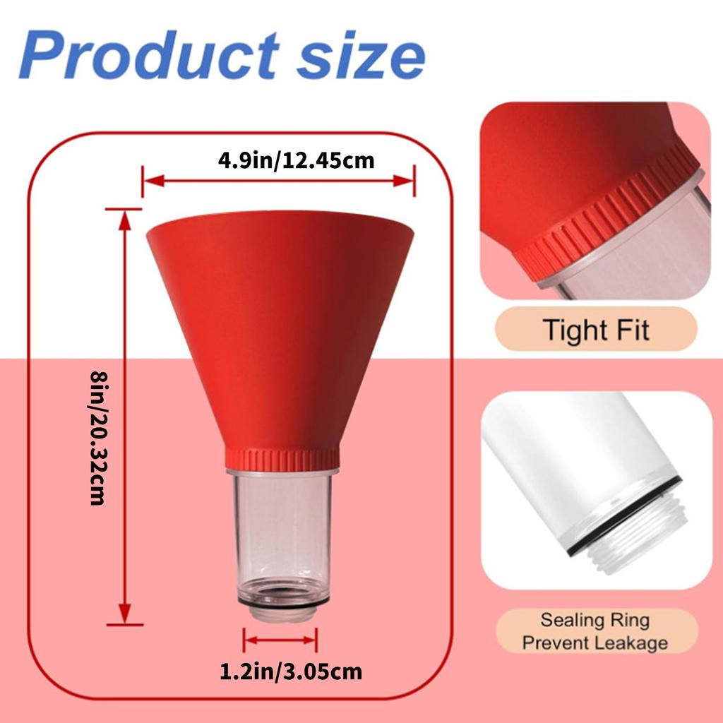 Automotive Oil Pouring Funnel Fit For Various Vehicle Using Sturdy ABS Material For Long Lasting Performances