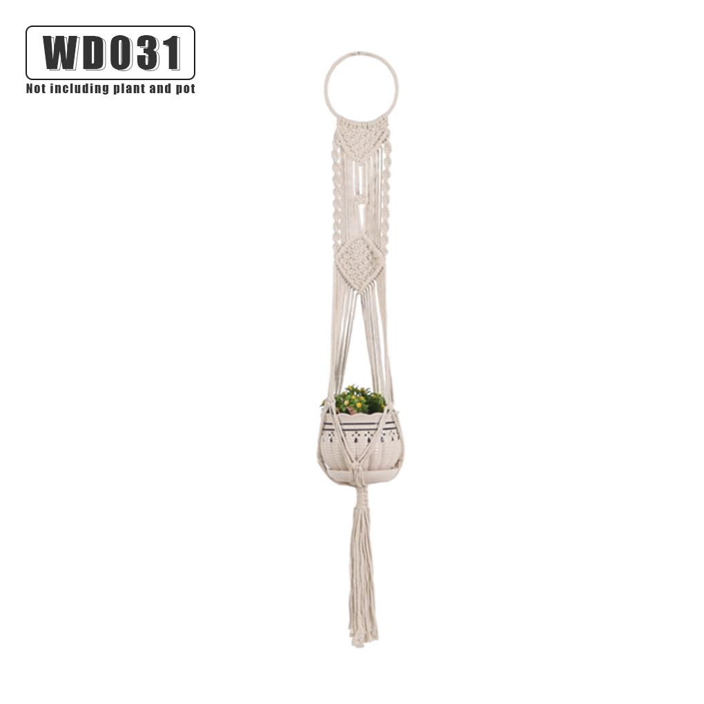 

100% ручная работа подвесные корзины цветочный горшок держатель для растений макраме вешалка для растений настенное кашпо держатель для растений корзина