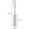 Stainless Steel Bird Cage Bell Toy Hanging Chew Toy for Parrot Parakeet Budgie Cockatiel Conure African Grey Pet Birds
