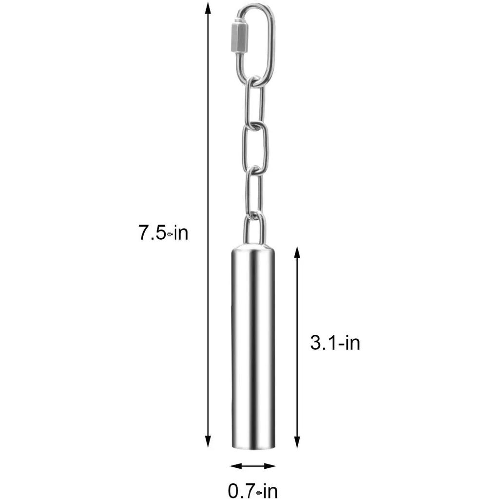 Stainless Steel Bird Cage Bell Toy Hanging Chew Toy for Parrot Parakeet Budgie Cockatiel Conure African Grey Pet Birds