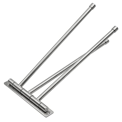 Sumnacon Towel Hanger, Swing Arm, Bathroom Towel Bar, Wall-Mounted, Space-Saving, Brushed Stainless Steel (M, Silver)