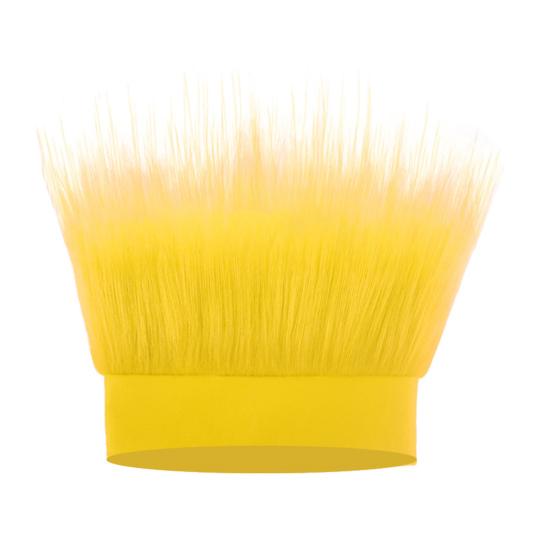 

Fuzzy Plush Headband Hairy Costume Performance Prop Hip Hop Style Club Party Elastic Wig Hat Spoof Beanie Fake Short Hair Hat жовтий