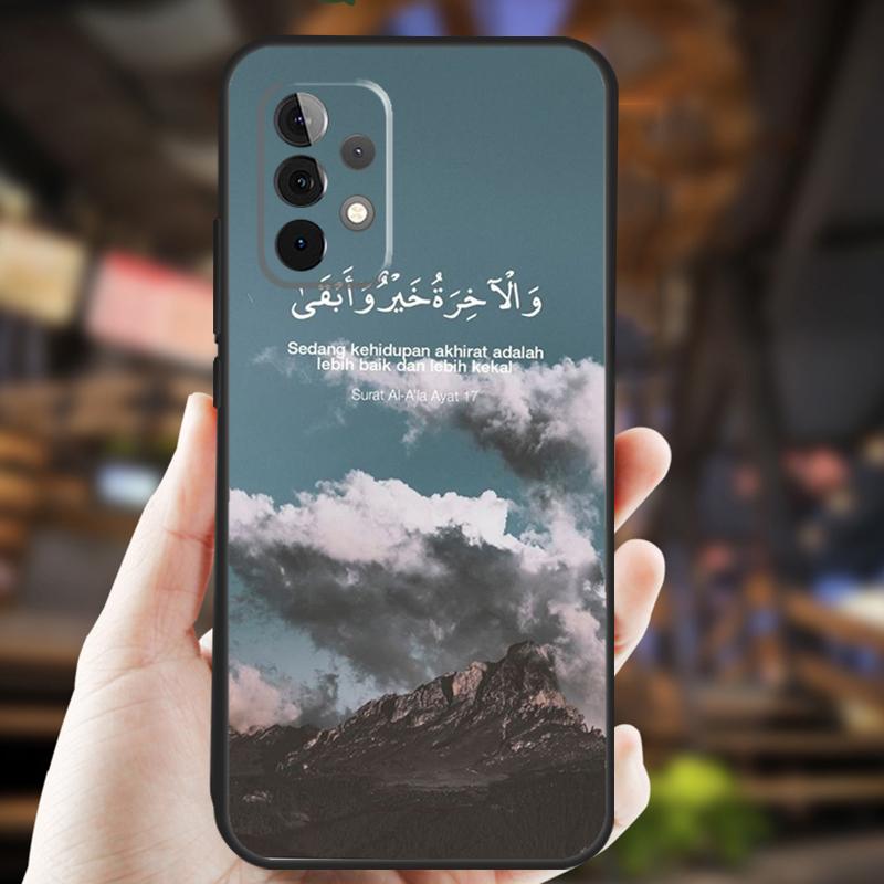 Quran Muslim Surah Ikhlas Islamic Case For Samsung Galaxy A34 A06 A05 A32 A16 A55 A36 A26 A54 A14 A22 A52 A35 A15 A53 A13 A56
