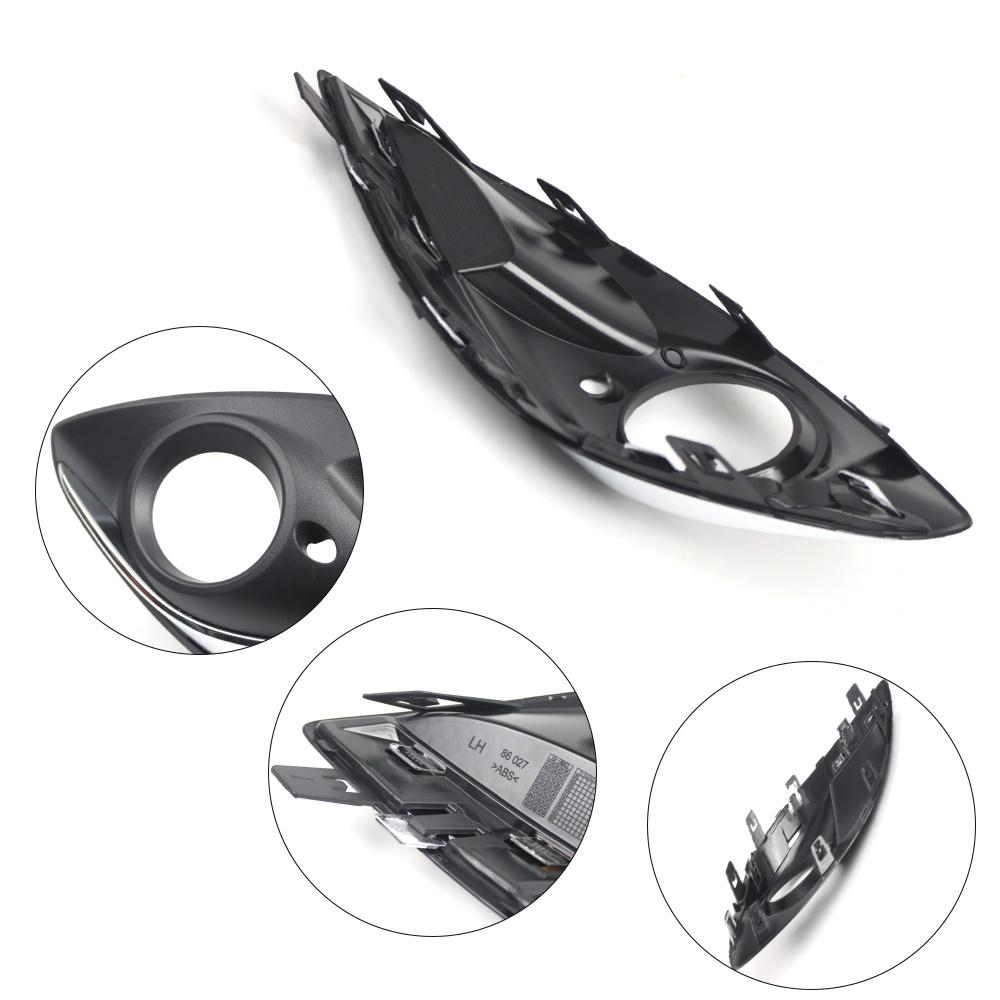 For auxhall Corsa D Facelift 2011-2014 13345358 13286025 Front Bumper Fog Light Grille Chrome Cover Left or Right