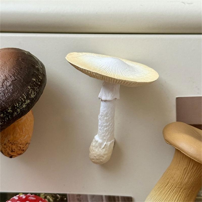 Portable Mini Mushroom Fridge Magnets   Home   Realistic Simulation  PVC Craft