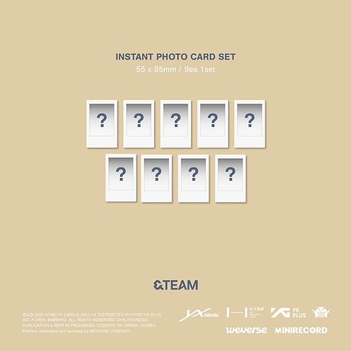 Pre-order &TEAM KR 1st Mini Album Back To Life Weverse Albums Ver. & POB
