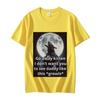 Go Away Kitten Alpha Werewolf TShirt Mens Womens Gothic Vintage Short Sleeve TShirts High Quality Fashion Oversized T Shirts