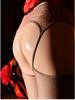 Elegant Lace One-Piece Ultra-Thin Anti-Snag Black Open Crotch Garter Stockings