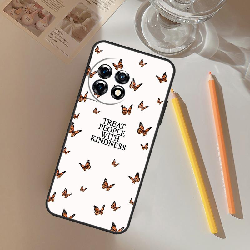 Treat People With Kindness Funda For OnePlus 13 13R 12 R 11 9 10 Pro 8T 9RT 10T OnePlus Nord 4 CE 2 3 Lite N20 N30 Case