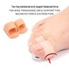 Magnetic Silicone Toe Separator & Straightener for Overlapping Toes - Cuttable, Double-Hole Design