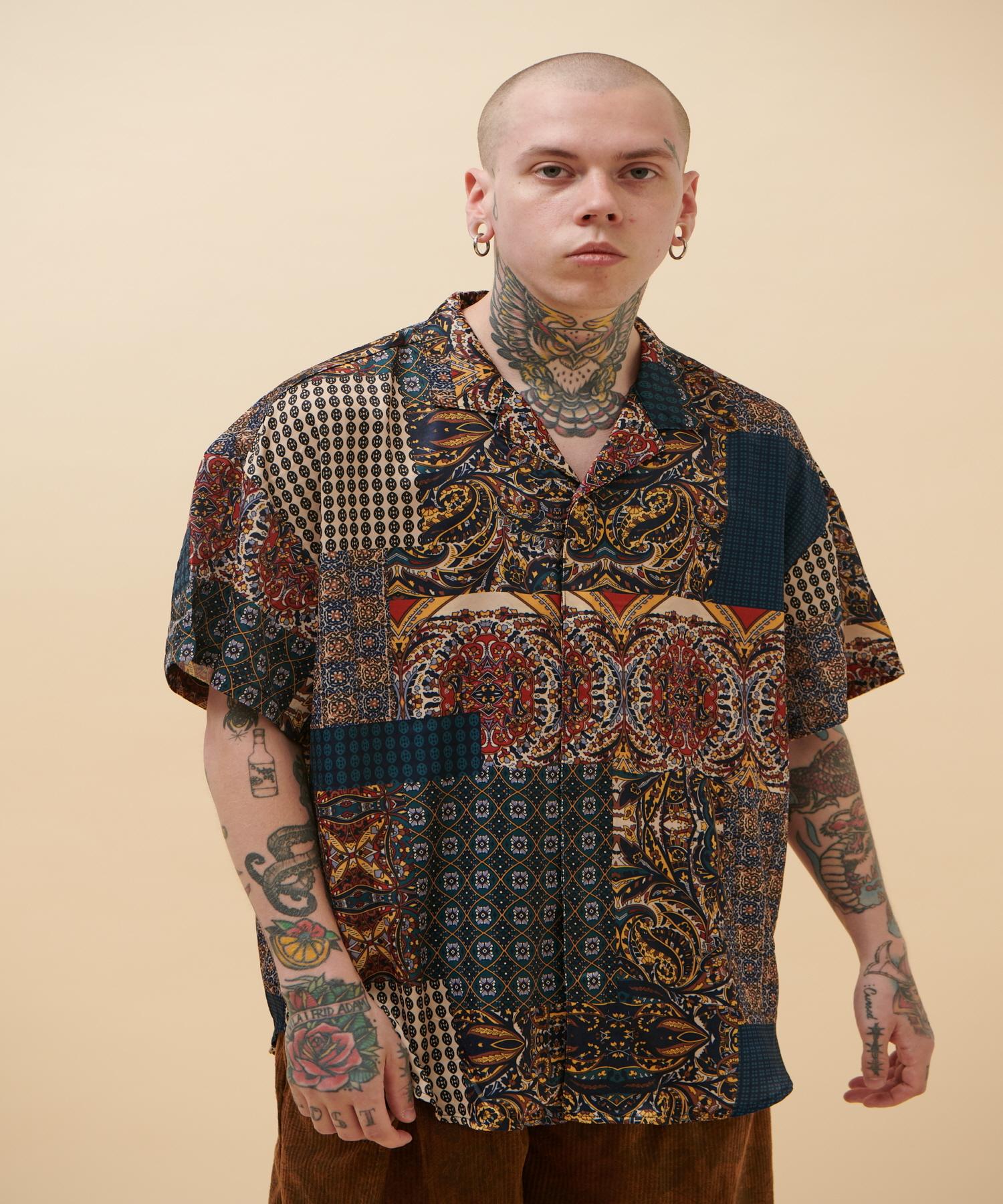 Rest In Pieces Renew_Paisley Short Sleeve Shirt L