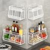 1Pc Wall Mounted Kitchen Storage Basket Durable Wire Storage Rack For Vegetables And Fruits Suitable For Home Organization