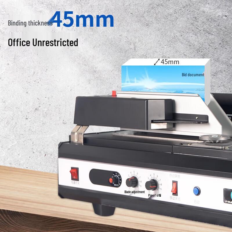 Yumashi U-450Q-2 Automatic A4 Wireless Thermal Binder CN Plug (adapter Included)