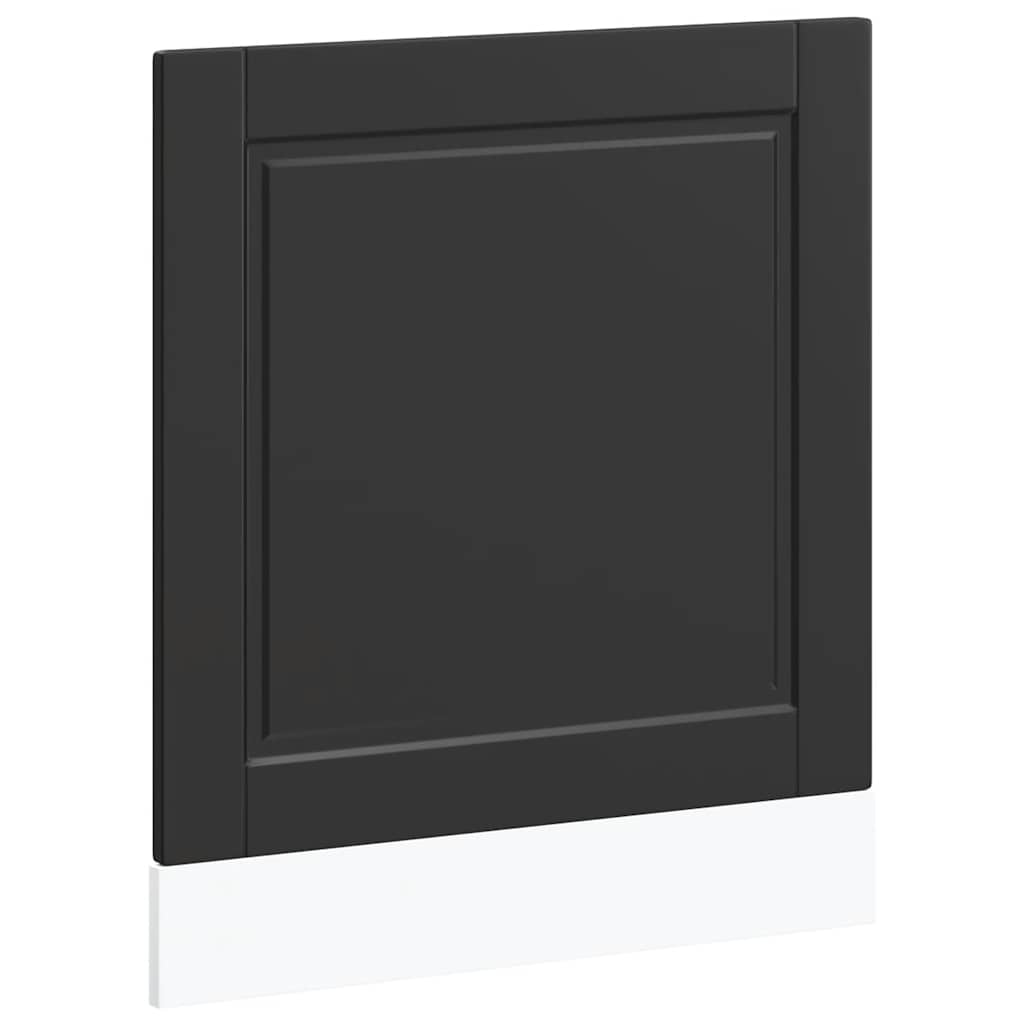 Dishwasher Front Panel Porto Black 60 x 1.5 x 57 cm Particleboard
