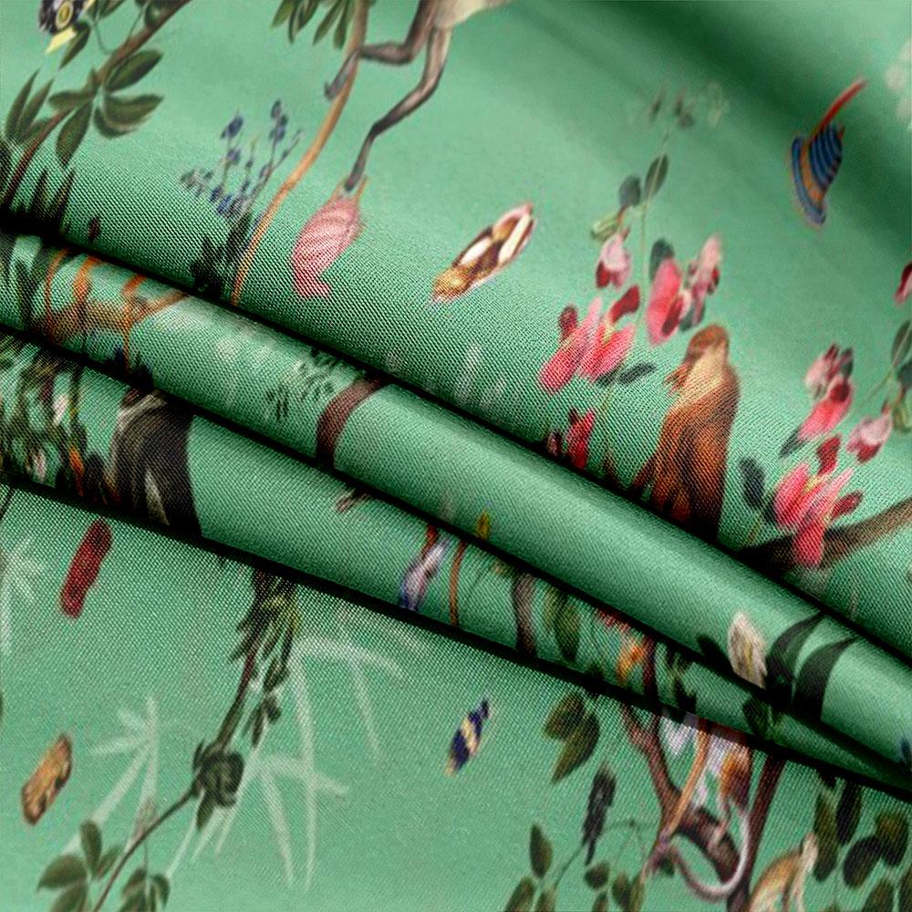 Green Safari Monkeys Duvet Cover Set King Queen Double Full Twin Single Size Bed Linen Set