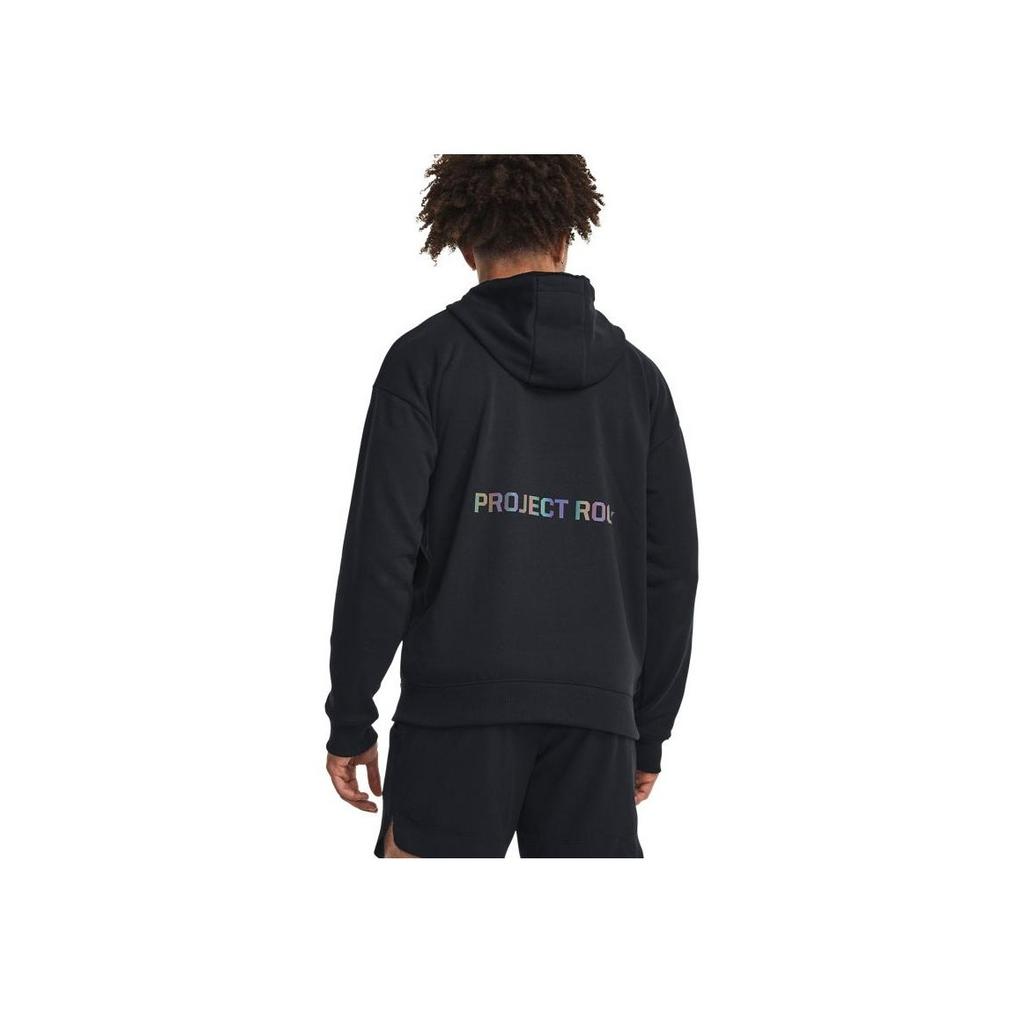 Under Armour Johnson Series Solid High Weight Cotton Knit Sports Zip-Up Hoodie Men hoodies Green 1380151-390