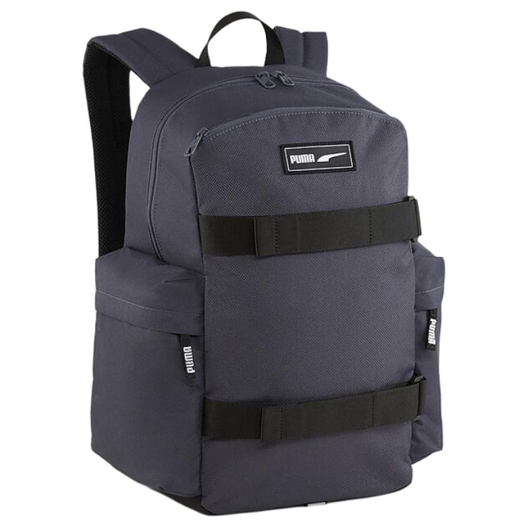 Puma Casual Commuter Polyester Backpack Medium Unisex Backpacks Black Gray 090706-02 Black Gray,Medium