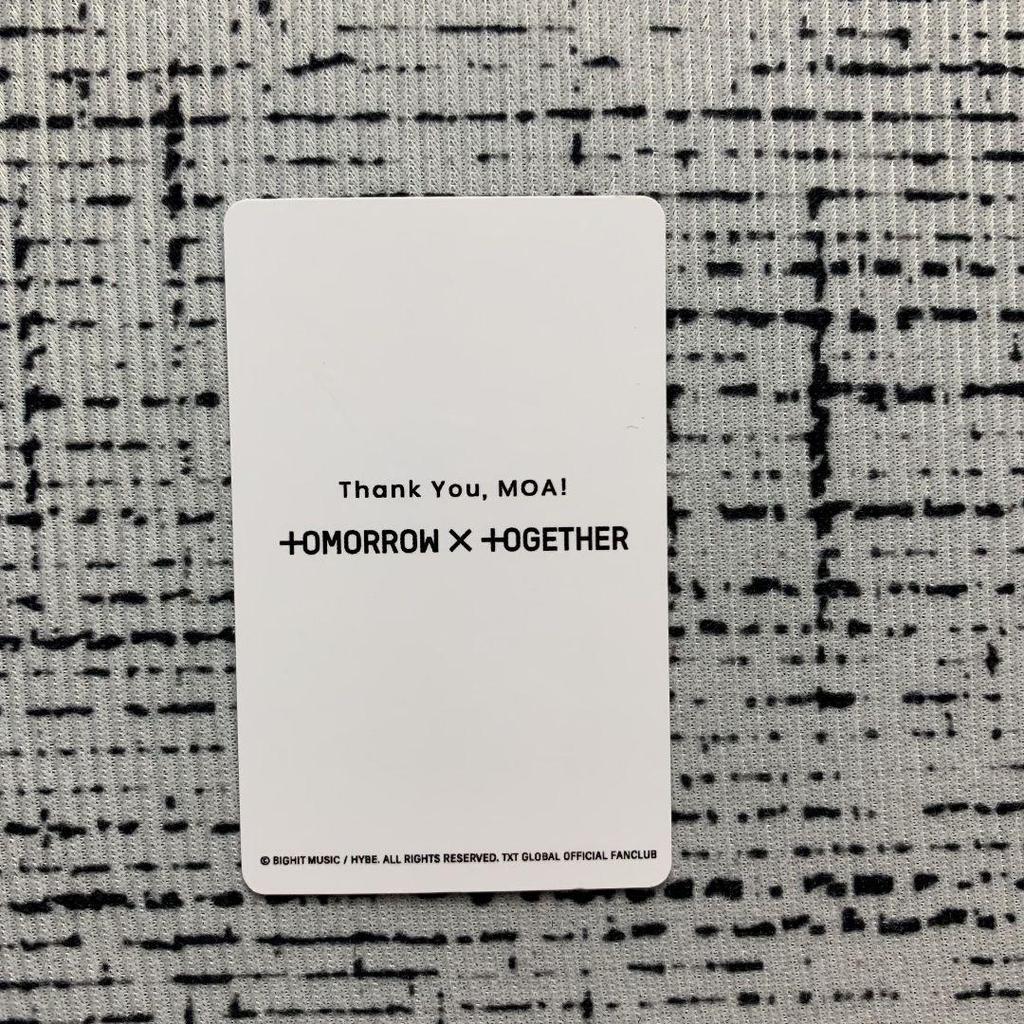 [USED] TXT FC New Membership Fan Club Introduction Bonus Trading Card Beomgyu