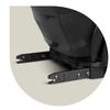 Nukido Louis Soft Car Seat Black/Gray 15-36 Kg Isofix