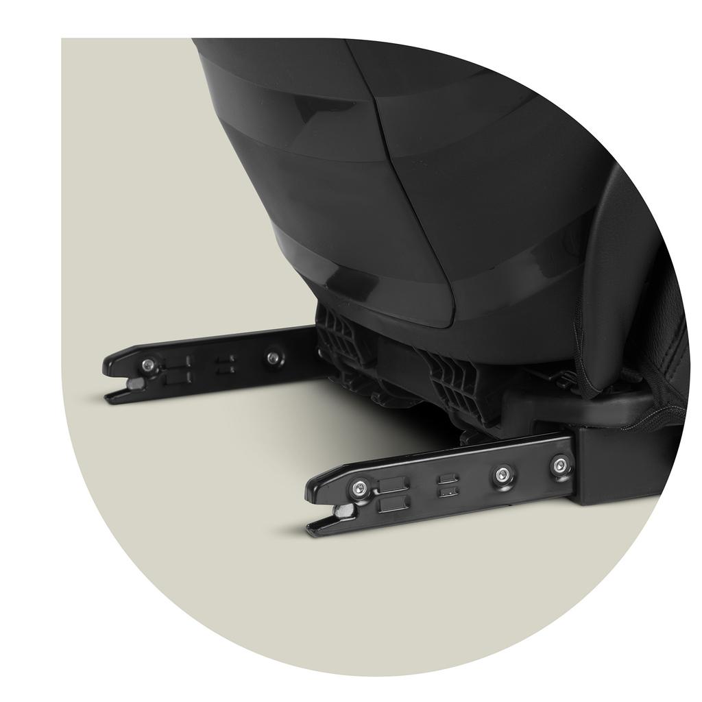 Nukido Louis Soft Car Seat Black/Gray 15-36 Kg Isofix