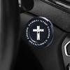 Push Start Button Cover Universal Rotary Cross Design Protective Decor Car Starter Button Cover For Motorcycles Outdoor Trucks