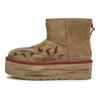 UGG 811 Manufacturing, Free Bird Thermal Slip Resistant Short Snow Boots Women's Chestnut Brown 1134991-CHE(Team80-)