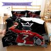 CR7 Cristiano Ronaldo Pattern Bedding,Quilt Set Quilt Cover Pillowcase Home Birthday Gift(1 * Duvet Cover + 2 * Pillowcase, Without Core)