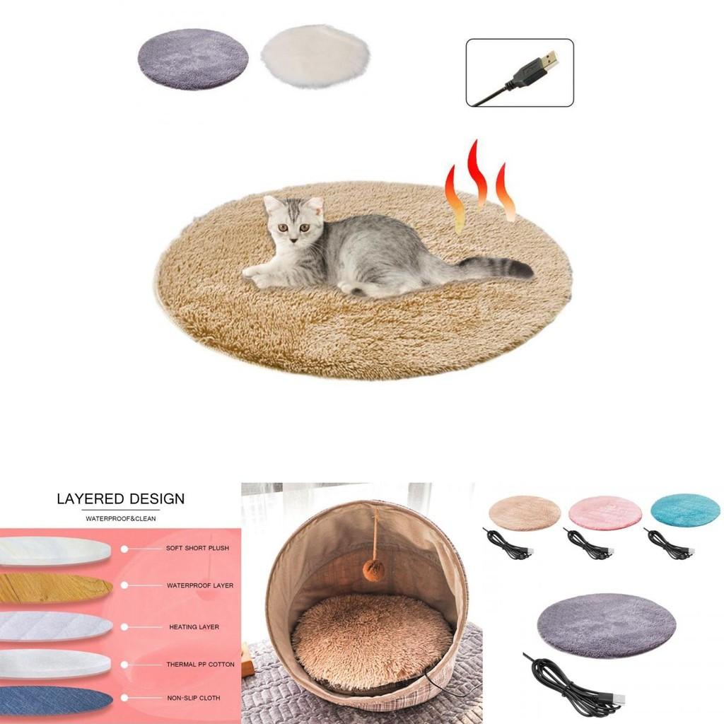 Versatile Usb Rechargeable Heated Pet Blanket Durable Waterproof Design Ideal For Cats And Small Pets