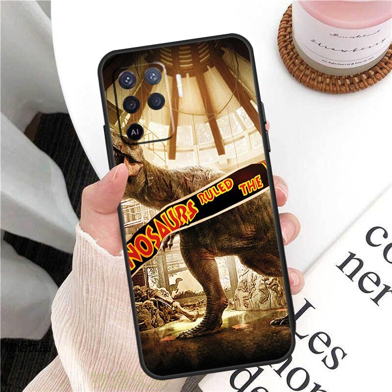 Dinosaur Jurassic Park Case For Oppo A58 A5 Pro A15 A16 A17 A57 A77 A94 A74 A54 A76 A96 A40 A60 A80 A18 A38 A78 A98