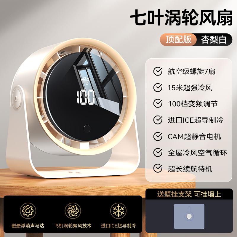 2026 new model has been connected to Mijia Dafeng intelligent wall-mounted small fan, no punching, silent desktop fan cross-border
