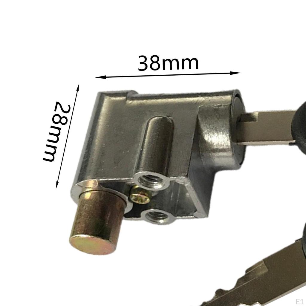 Motorcycle Battery Locks Box Safety Lock Cycling Universal with 2 Key Accessories