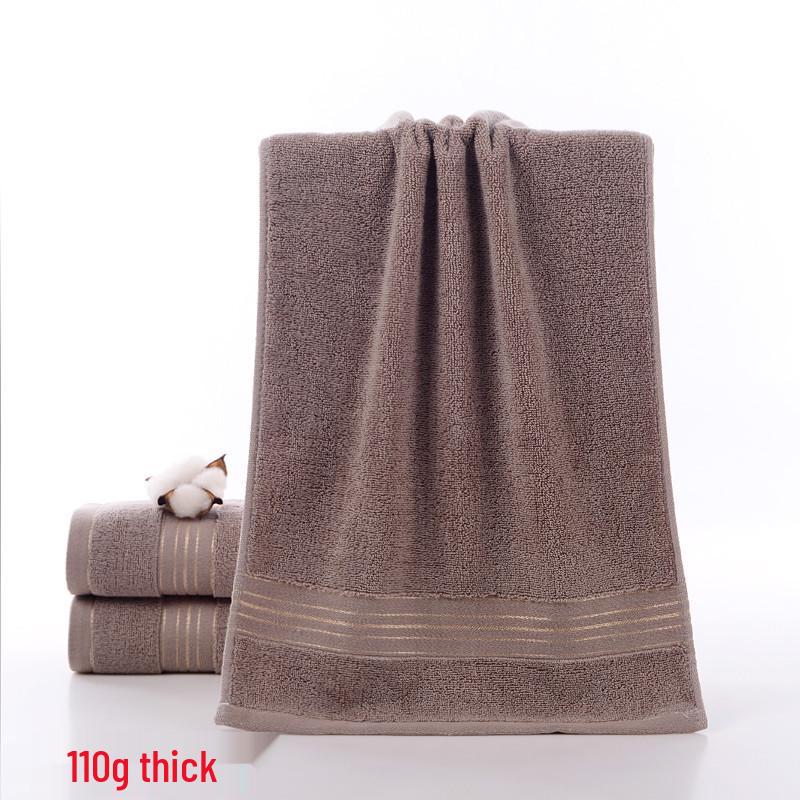 All-Cotton Three-Section Adult Face Towel - Thick Student Washcloth with Optional Logo