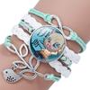 Stilvolles Lederarmband mit Nezuko Kamado-Motiv aus Demon Slayer und niedlichen Cartoon-Anhängern.
