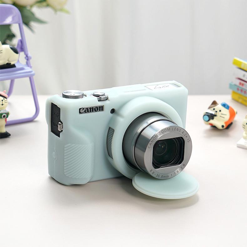 Husă de silicon pentru Canon PowerShot G7X Mark III - G7X3 Geantă pentru cameră și protector moale