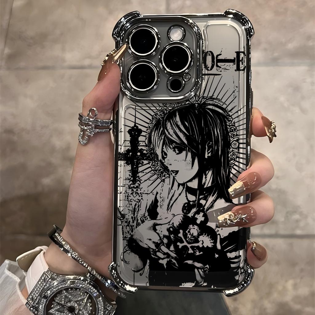 Luxury Deaths Notes Misa Plating Phone Case For Samsung A37 A57 A07 A36 A16 A06 A35 A55 A25 A26 A24 A14 A05 A04 4G 5G
