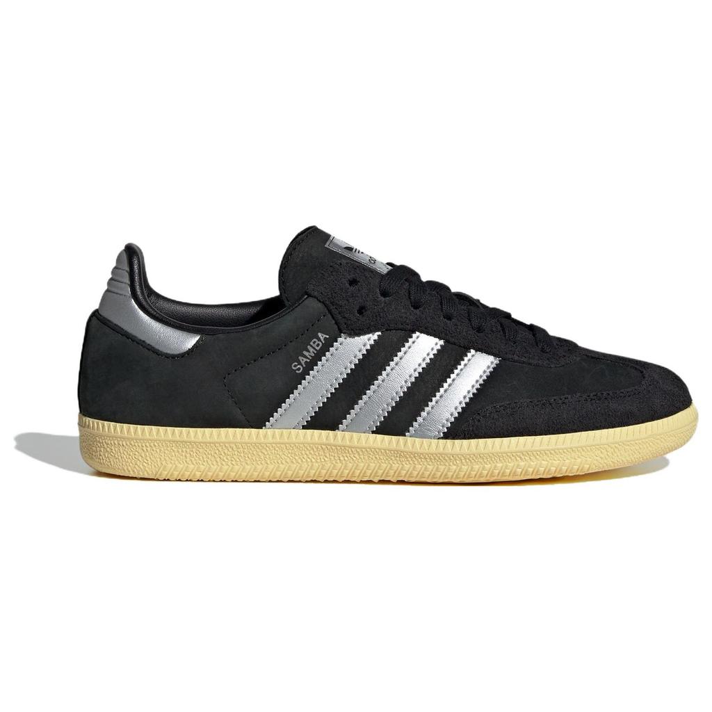 adidas Samba OG Black Almost Yellow Women Sneakers Core-Black Matte-Silver IE8128