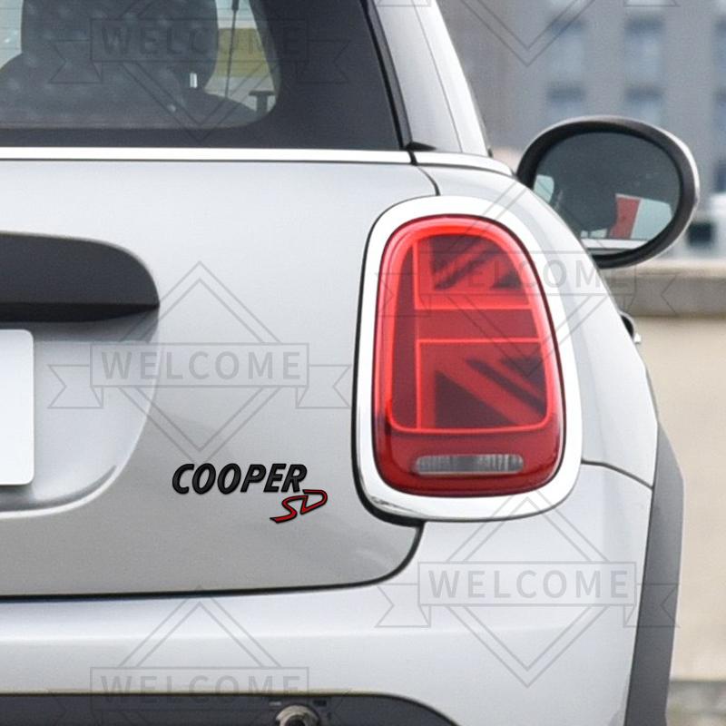 3D Car Stickers For Mini Cooper D SD Countryman Clubman Emblem Auto Body Letter Badge Trunk Decal Decoration Accessories
