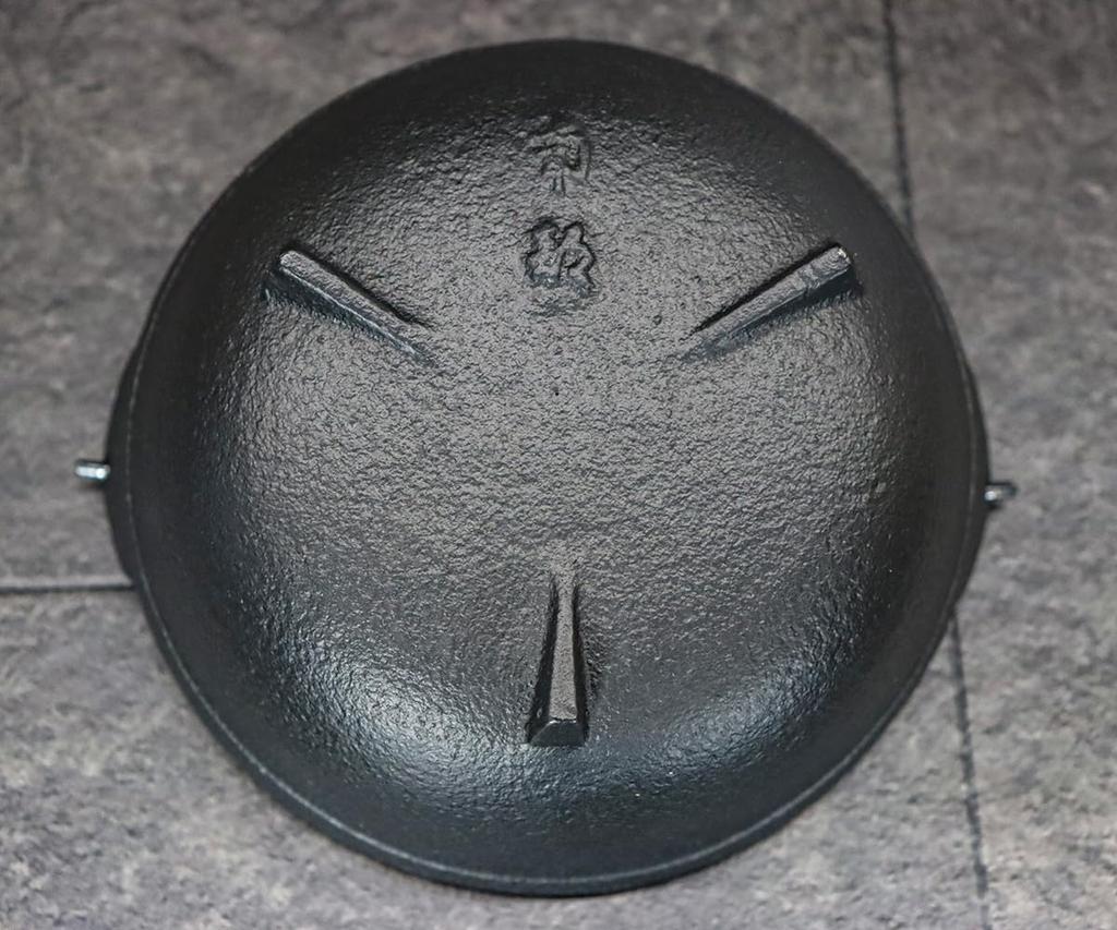 Asahi Nanbu Iron Pot, 15cm Diameter, Single Handle, with Wooden Lid (Gas and IH Compatible), Commercial Grade