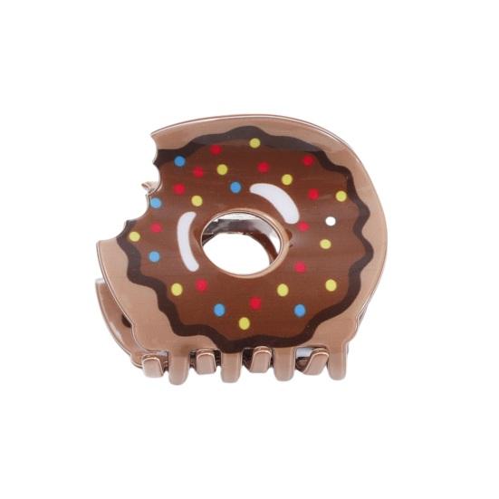 

Hair Claw Donut Shape Back Head Shower Clip Medium Size Strong Grip Shark Hair Claw Versatile Hair Accessory