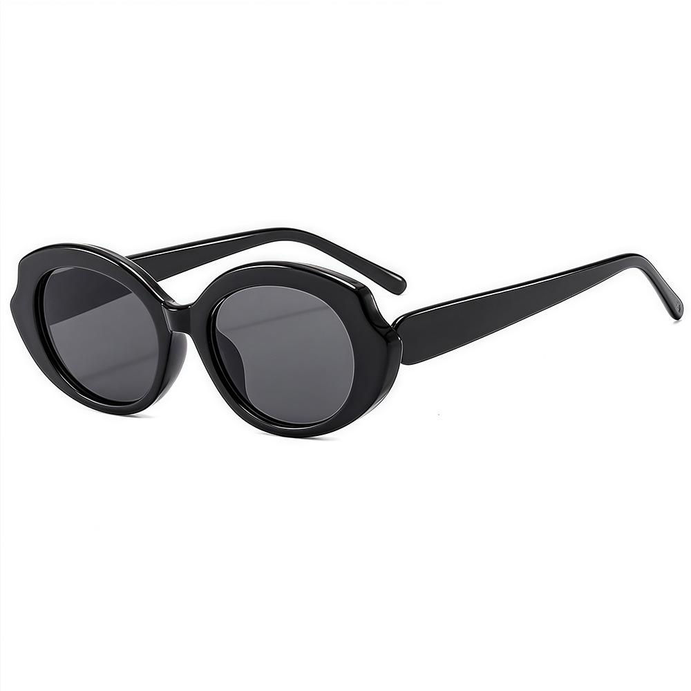 New Fashion Retro  Leopard Elliptical Women Sunglasses Frame  Personalized  Candy Color Trend Outdoor Men Sun Glasses Uv400