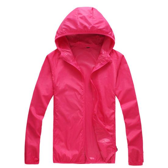 Solid Color Unisex Ourdoor Windproof Hooded Jacket Sun Protection Fishing Coat