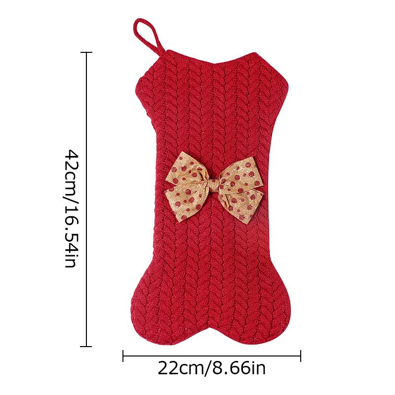 New Arrivals Gift Bags Christmas Large Gift Bags Festive Vibes Knitted Wool Hanging Decorations