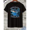 Tralalero Tralala Men's Funny Cartoon Shark with Shoes Graphic T-Shirt - Retro Style Round Neck Short Sleeve Casual Summer Tee