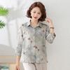 Stylish Summer Blouse for Moms: Fashionable Seven-Sleeve Top for Middle-Aged and Elderly Women
