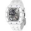 Men's Automatic Watch - TSAR BOMBA - Luxury Tonneau - Sapphire Crystal - Waterproof 50m - Black