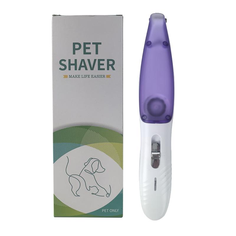 Pet Special Rechargeable Foot Shaver Cat Ear Sole Shaver Built-in Vacuum Cleaner Low-noise Electric Push Scissors