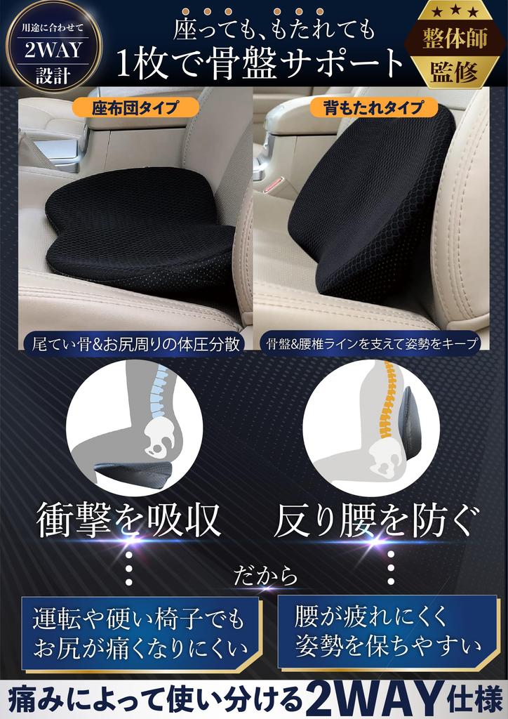 by a Certified Chiropractor and Produced in an ISO 9001 50D Foam Car Lumbar Support Cushion Can be Used for Back or Comfort with Washable 6cm 3D
